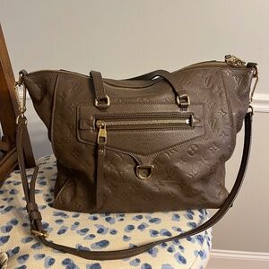 Louis Vuitton Lumineuse Handbag Monogram Empreinte Leather PM